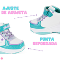 Tenis Patín Speed Rollers Star Morado Multicolor Shine Para Niña
