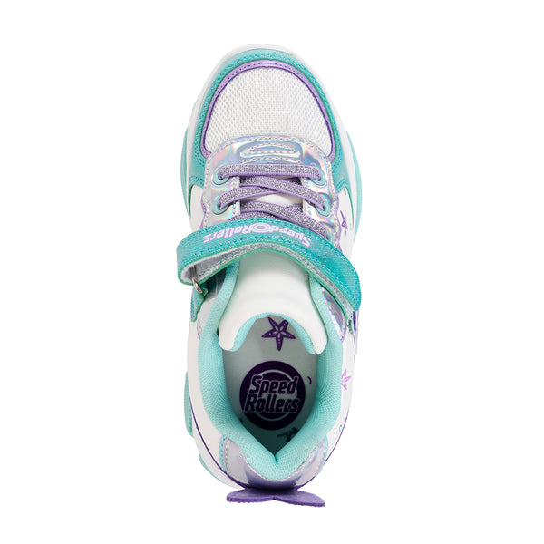 Tenis Patín Speed Rollers Star Morado Multicolor Shine Para Niña