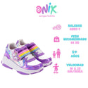 Tenis Patín Onix Style Rainbow Magic Multicolor Para Niña