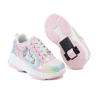 Tenis Patín Onix Style Magic Rainbow Rosa Para Ñiña