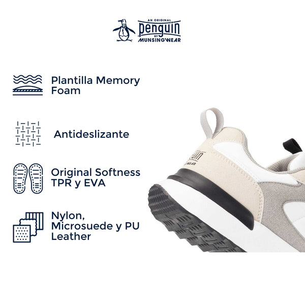 Tenis Original Penguin Style Ren Blanco