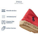 Alpargata Polo Ralph Lauren Style Bowl Rojo