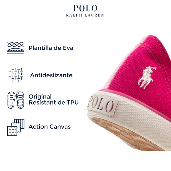 Tenis Polo Ralph Lauren Style Ball Harbour Cap Rosa Multi