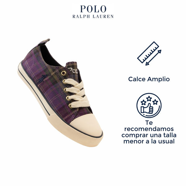 Tenis Polo Ralph Lauren Style Saghar Low Morado