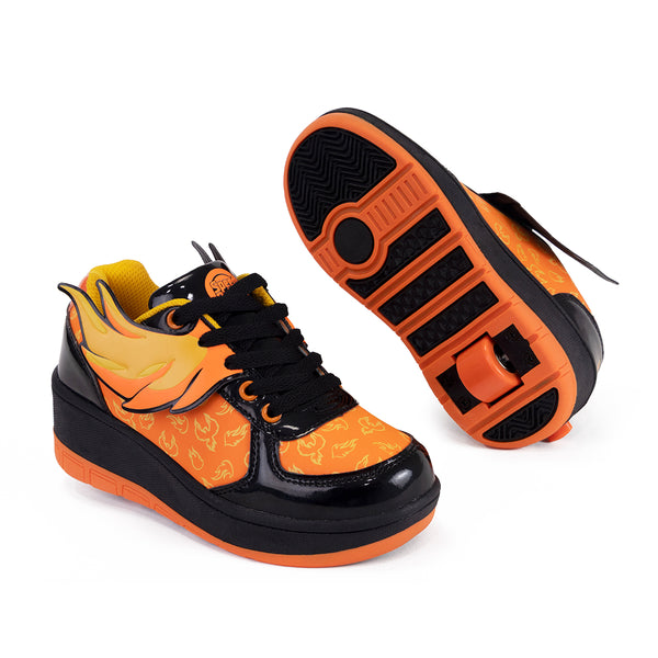 Tenis Patín Speed Rollers Fenix Fuego Roller Naranja