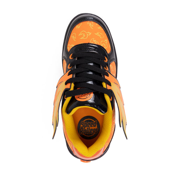 Tenis Patín Speed Rollers Fenix Fuego Roller Naranja