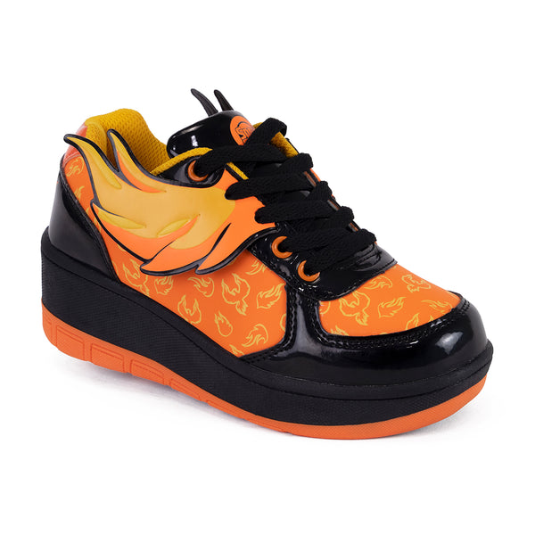 Tenis Patín Speed Rollers Fenix Fuego Roller Naranja