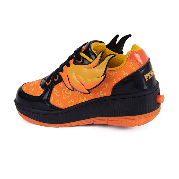 Tenis Patín Speed Rollers Fenix Fuego Roller Naranja