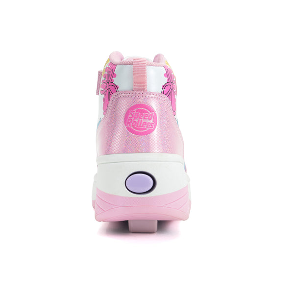 Tenis Patín Speed Rollers Style Doodles Rollers Rosa Para Niña