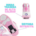Tenis Patín Speed Rollers Style Doodles Rollers Rosa Para Niña
