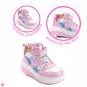 Tenis Patín Speed Rollers Style Doodles Rollers Rosa Para Niña