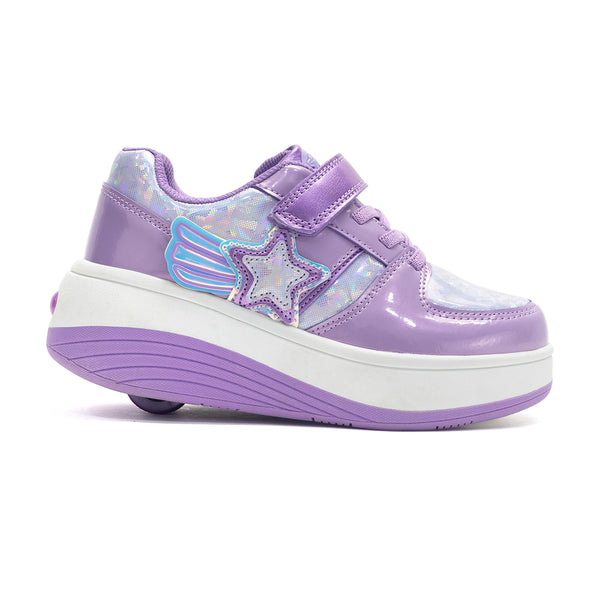 Tenis Patín Speed Rollers Style Shooting Star Speed Morado Para  Niña