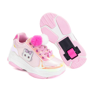 Tenis Patín Speed Rollers Style Bow Kitty Rosa Para Niña