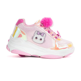 Tenis Patín Speed Rollers Style Bow Kitty Rosa Para Niña