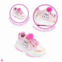 Tenis Patín Speed Rollers Style Bow Kitty Rosa Para Niña
