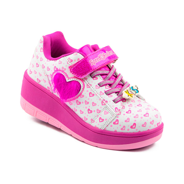 Tenis Patín Para Niña Speed Roller Amor Blanco