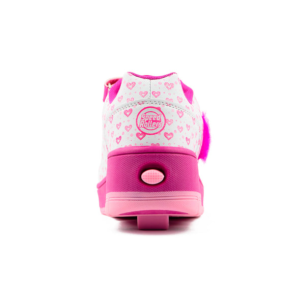 Tenis Patín Para Niña Speed Roller Amor Blanco