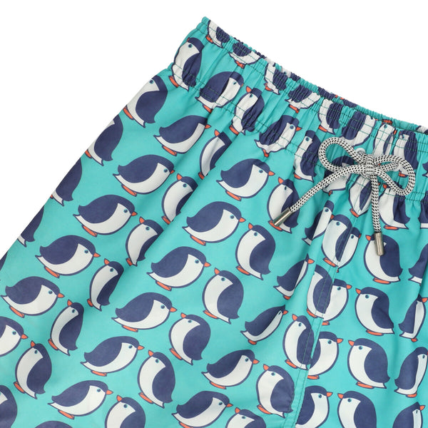 Traje De Baño WAVE Motion Pingüinos Aqua