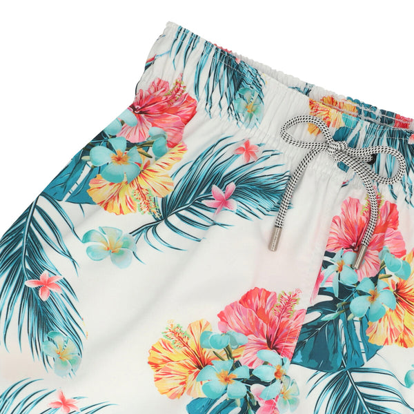 Traje De Baño WAVE Motion Floral Blanco