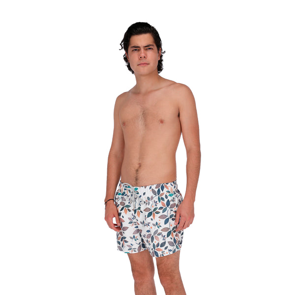 Traje De Baño WAVE Motion Hojas Gris Siberia