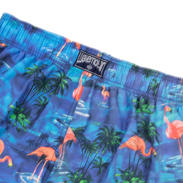 Traje De Baño Wave Motion Flamencos Azul Marino