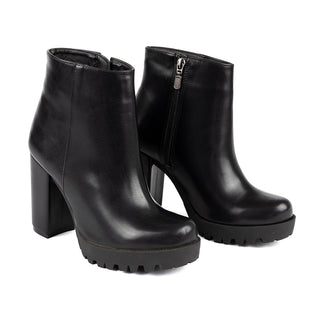 Botín Para Mujer Vida Leve Dana Piel Negro