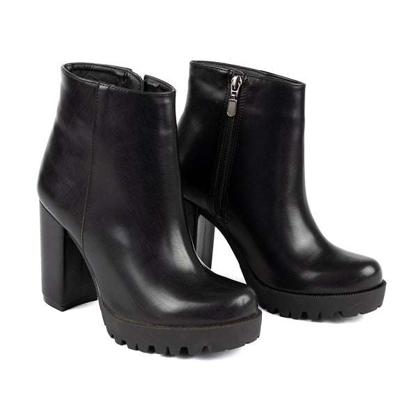 Botín Para Mujer Vida Leve Dana Piel Negro