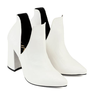 Botín Para Dama Vida Leve Lisa Blanco