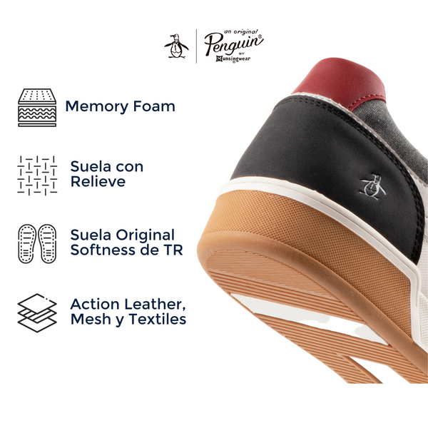 Tenis Original Penguin Style Hank Blanco