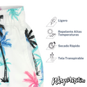 Traje De Baño WAVE Motion Palmeras Blanco
