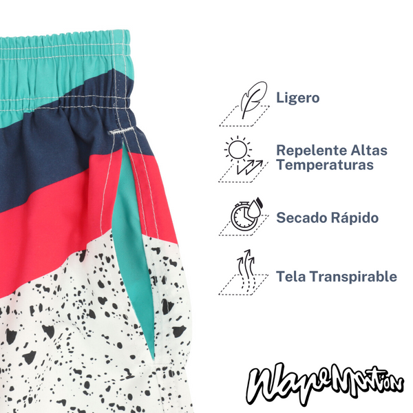 Traje De Baño WAVE Motion Manchas Blanco