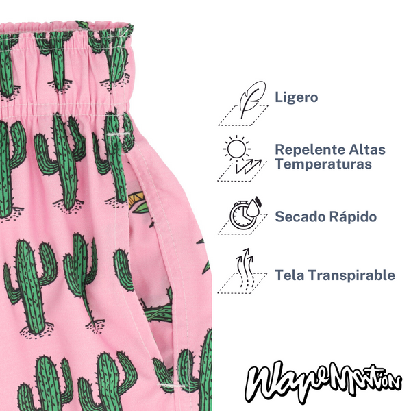 Traje De Baño WAVE Motion Cactus Rosa