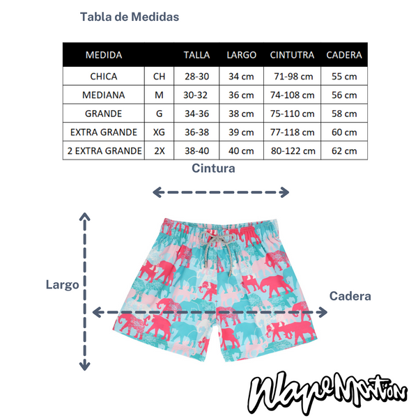 Traje De Baño WAVE Motion Elefantes Azul