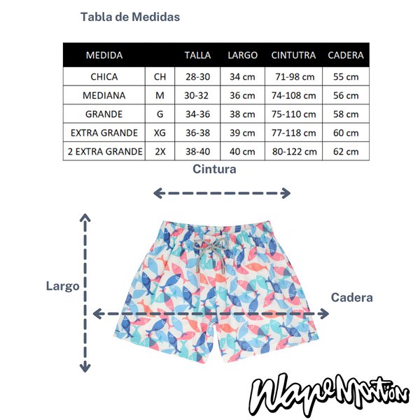 Traje De Baño WAVE Motion Peces Multicolor