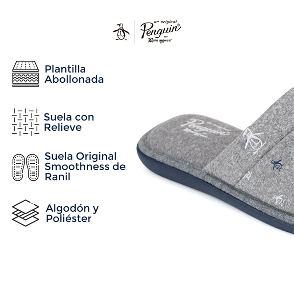 Pantufla Original Penguin Style Lundi Gris