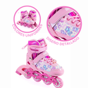 Patines De Línea Ajustables Onix Unicornio Magic Spark Rosa