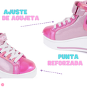 Tenis Patín High Speed Rollers Pink Butterfly Roller Rosa