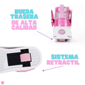 Tenis Patín High Speed Rollers Pink Butterfly Roller Rosa