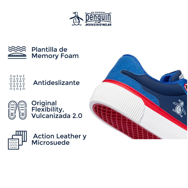 Tenis Original Penguin Style Ferb Azul Rey