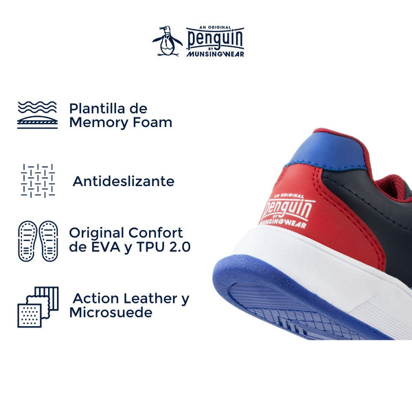 Tenis Original Penguin Style Brett Azul Rey