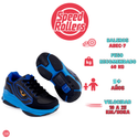 Tenis Patín Speed Rollers Black Monster Roller Negro