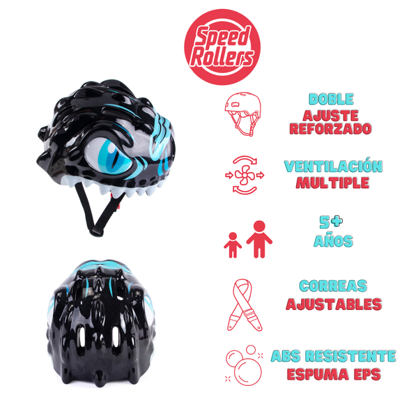 Casco De Protección Speed Rollers Scarby Negro