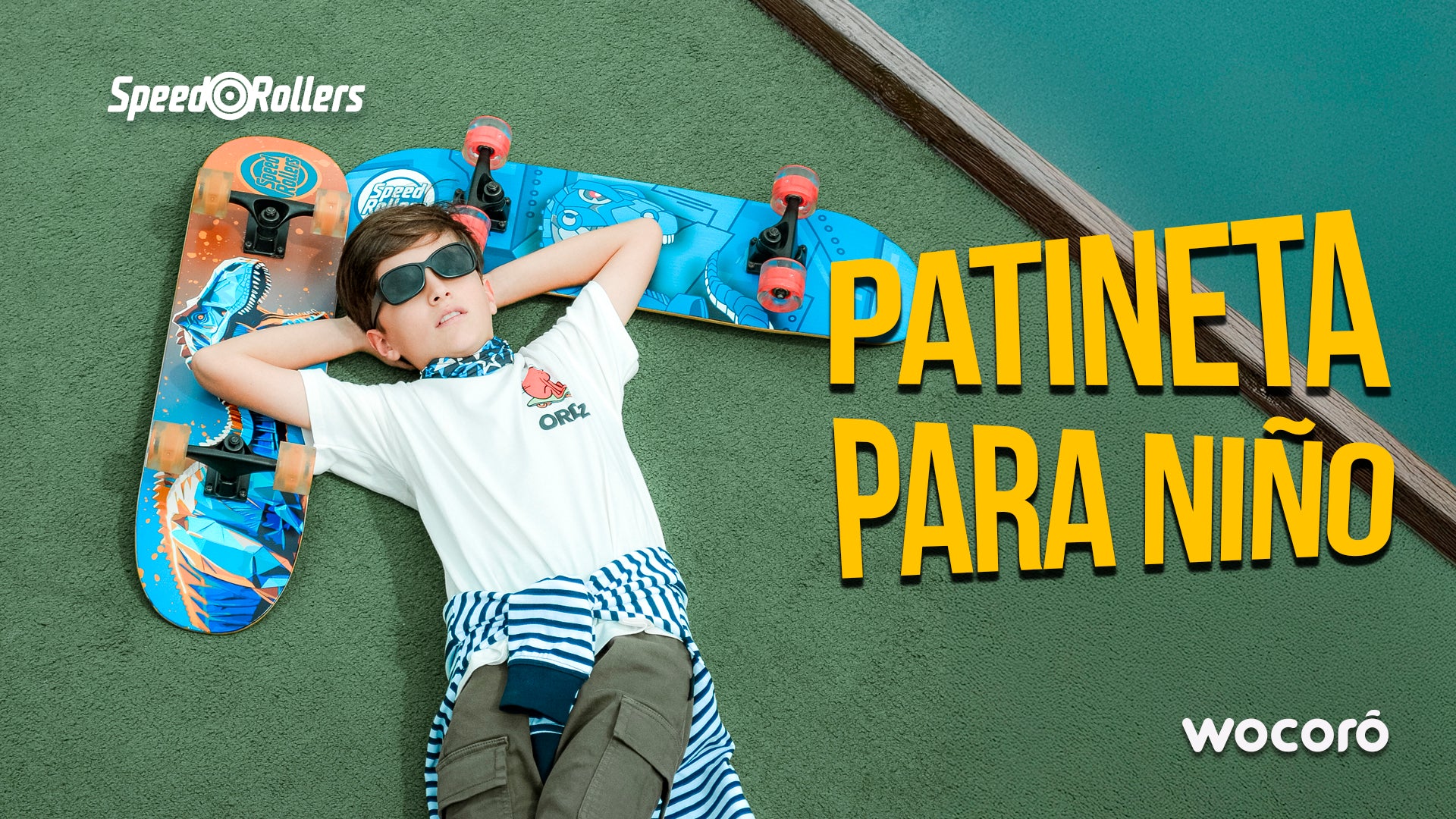 Banner patineta para nino