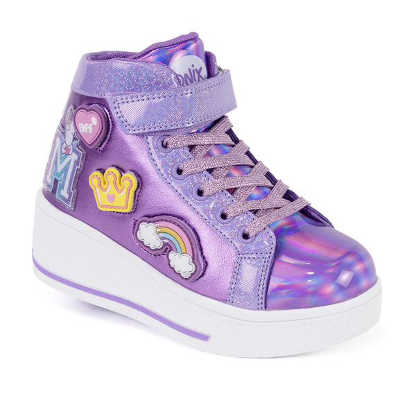 Tenis Patín High Onix Unicornio Little Patch Morado