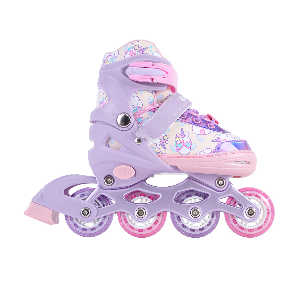 Patines De Línea Ajustables Onix Unicornio Rosa | Wocoró