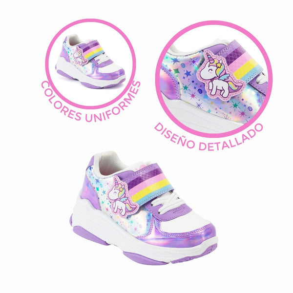 Tenis Patín Onix Style Rainbow Magic Multicolor Para Niña