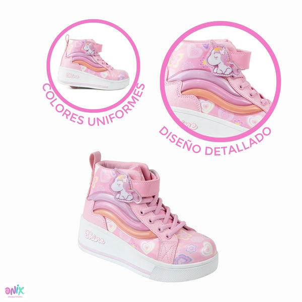Tenis Patín Onix Style Bota rosa