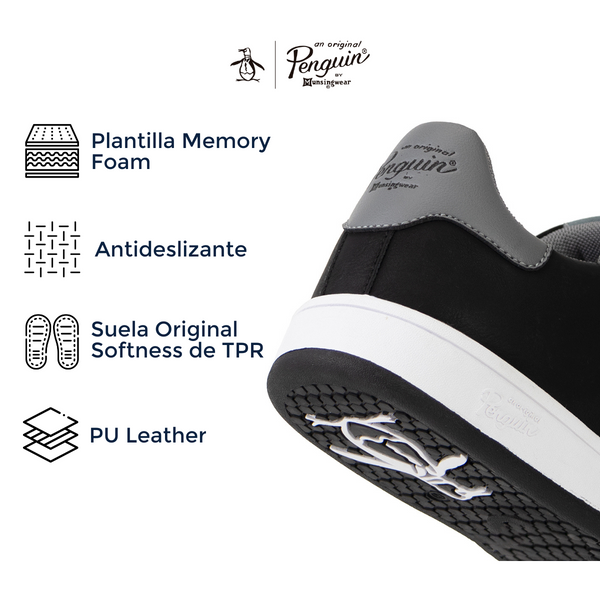 Tenis Original Penguin Style Sheen Negro