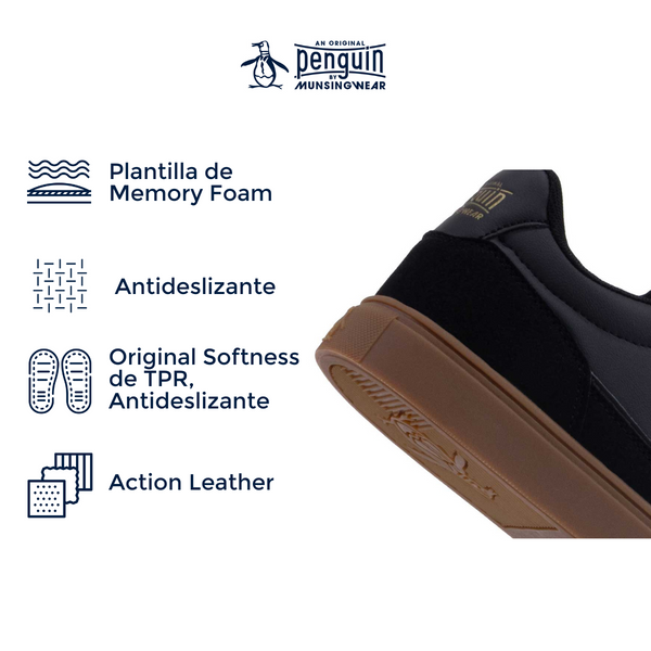 Tenis Original Penguin Style Glen Negro