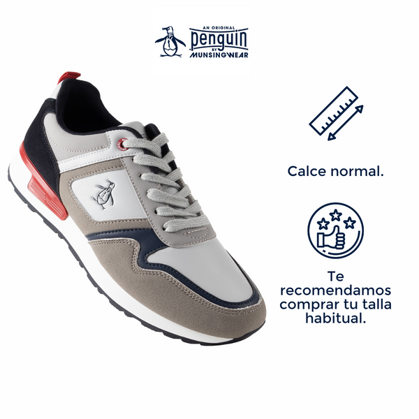 Tenis Original Penguin Style Darío Gris